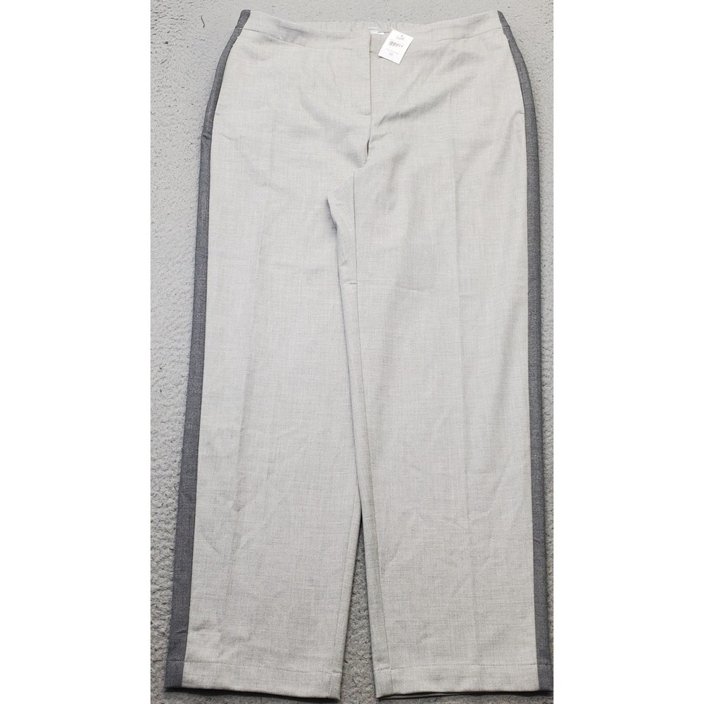 J. Jill Dress Pants Womens 16 Multi Heather Straight Leg Stretch Elastic Waist
